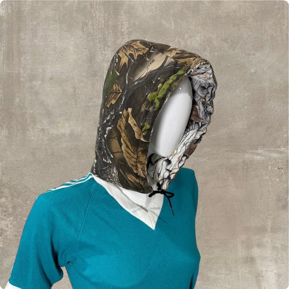 Reversible Camo Hood Detachable Hood Piece Streetwear‎ Utility